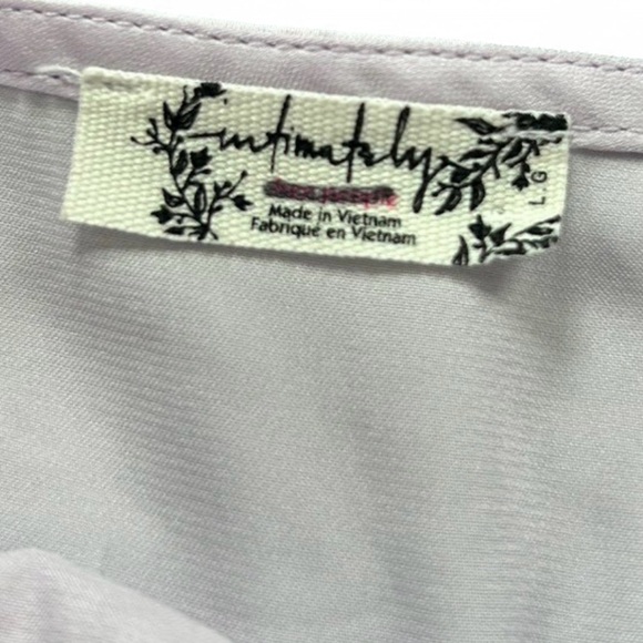 NWOT Free people intimately Elegant Lace Trim Satin Nightgown Slit maxi dress - Picture 9 of 11